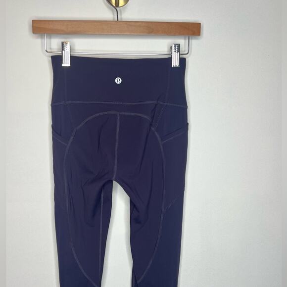 Lululemon Purple Pocket Leggings - Picture 3 of 5